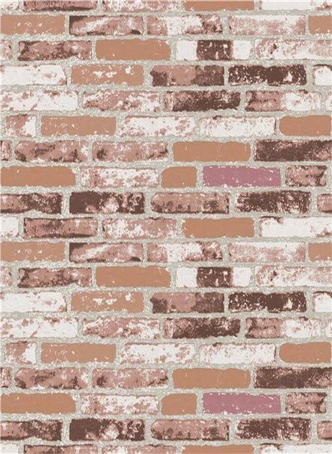 Eurotex 3D Wallpaper Brick Design Washable, 1 Roll/57 Sq Ft (53 X1000Cm) - Image 1